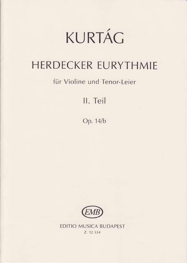 Herdecker Eurythmie op. 14b II : II. Kleine erbauliche Konzerte für Theo und Gerhard, für Violine und Tenor Leier