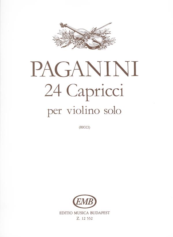 24 capricci per violino solo op. 1