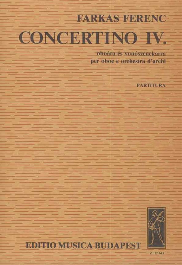 Concertino IV. für Oboe und Streichorchester : für Oboe und Streichorchester