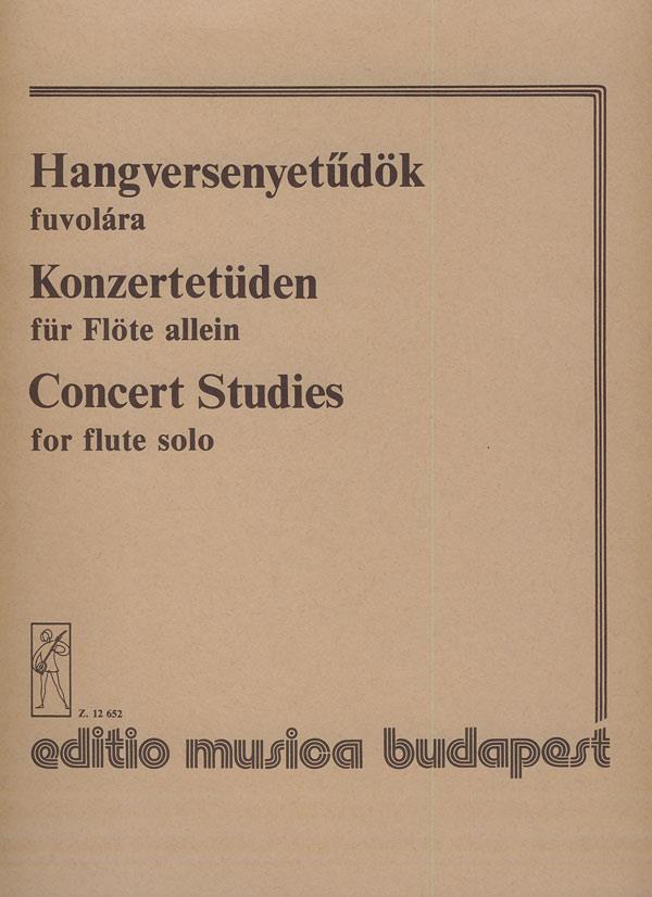 Konzertetüden : Für Flöte Allein