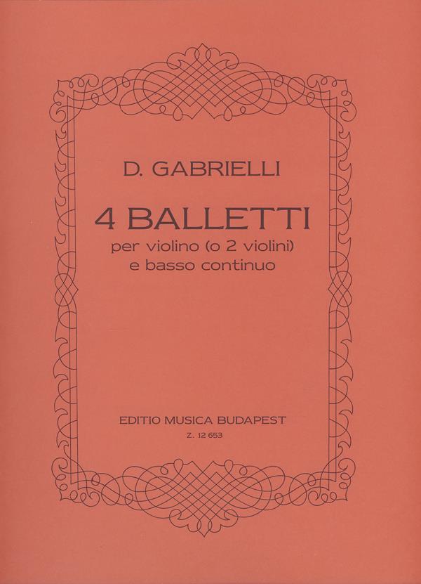 4 balletti : No. 3,4,5,8