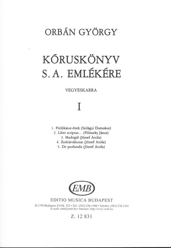 Koruskönyv S.A. Emlekere
