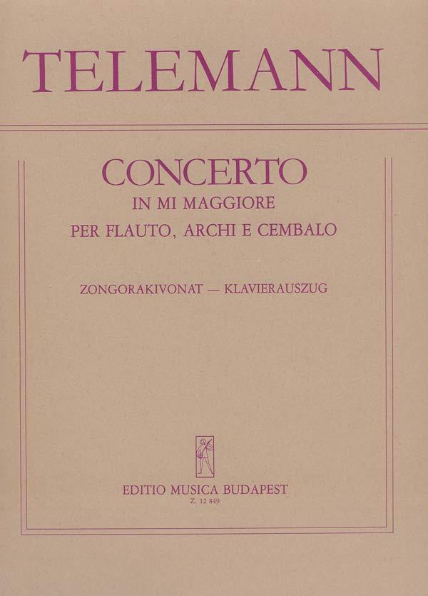 Konzert (E-Dur) für Flöte, Streicher und Cembalo