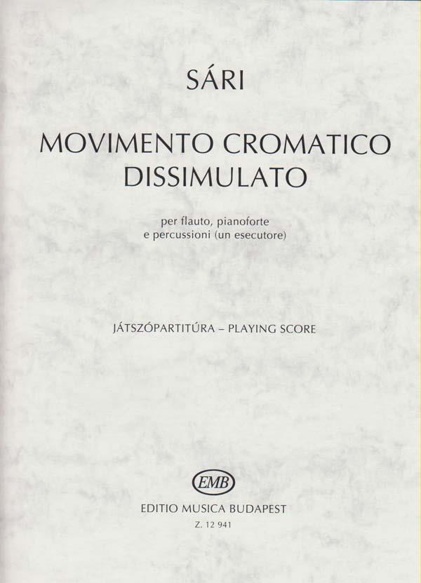 Movimento cromatico dissimulato per flauto, pian : per flauto, pianoforte e percussioni