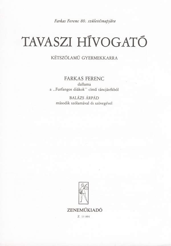 Tavaszi hivogató