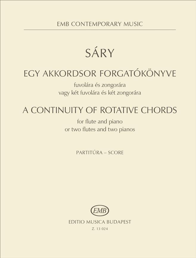 A Continuity of rotative chords : for flute and piano or two flutes and two pianos