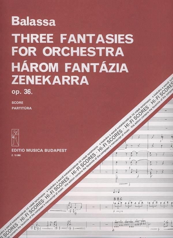 Drei Fantasien op. 36 für Orchester : für Orchester