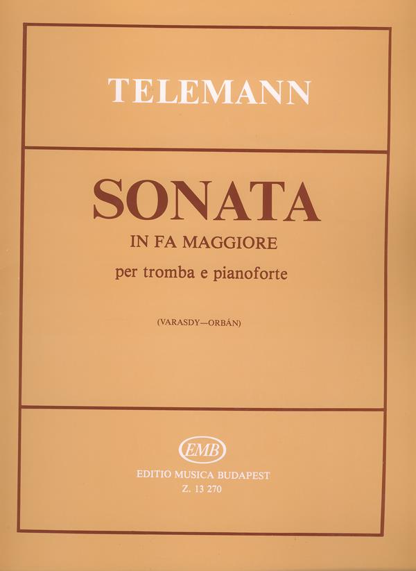 Sonata in fa maggiore per tromba e pianoforte : per tromba e pianoforte