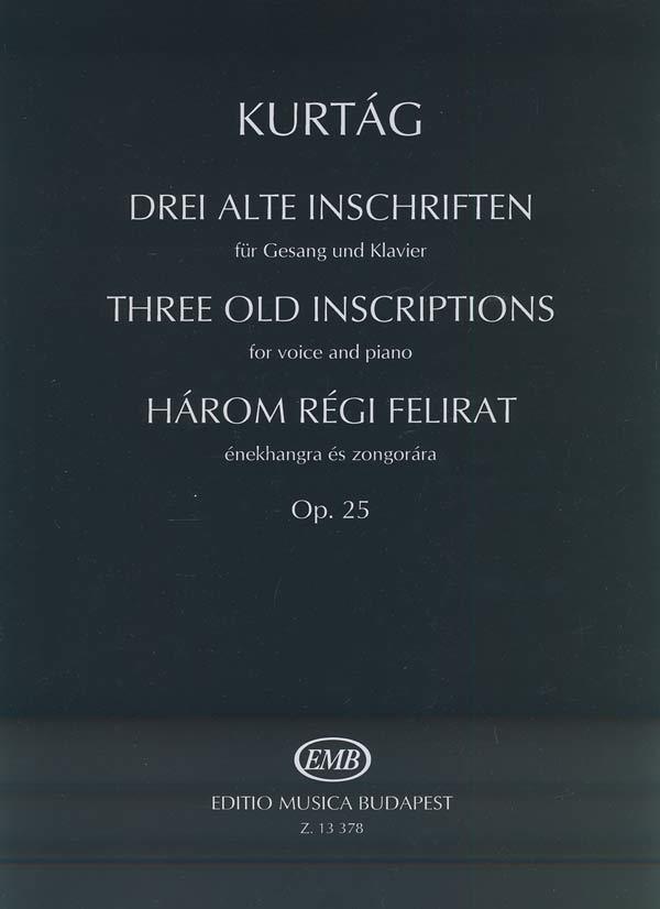Drei alte Inschriften op. 25