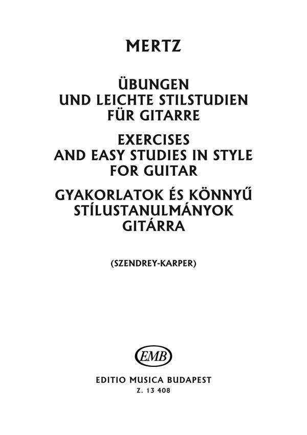 Uebungen Und Leichte Stilstudie