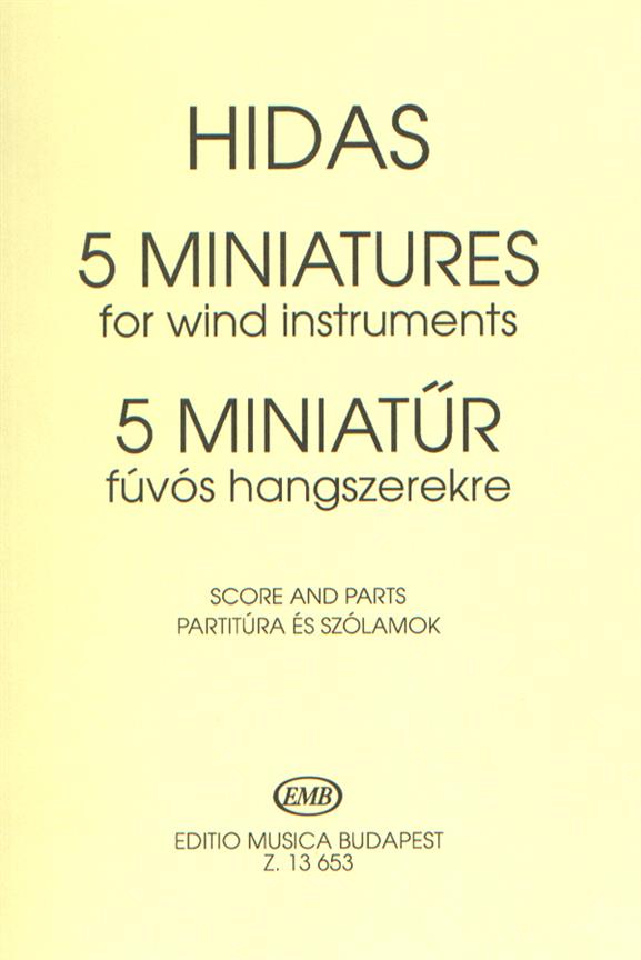 5 Miniaturen für Blasinstrumente (zwei Klarinett : (zwei Klarinetten, zwei Hörner und zwei Fagotte)