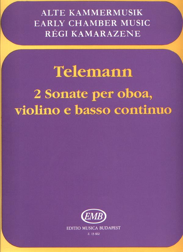 2 sonate : per oboa, violino e basso continuo
