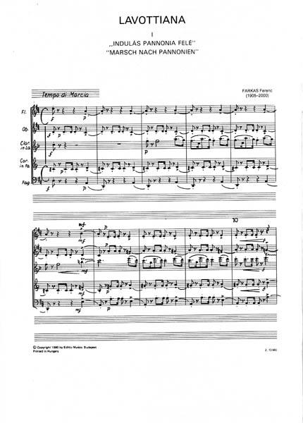 Lavottiana für Bläserquintett : für Bläserquintett