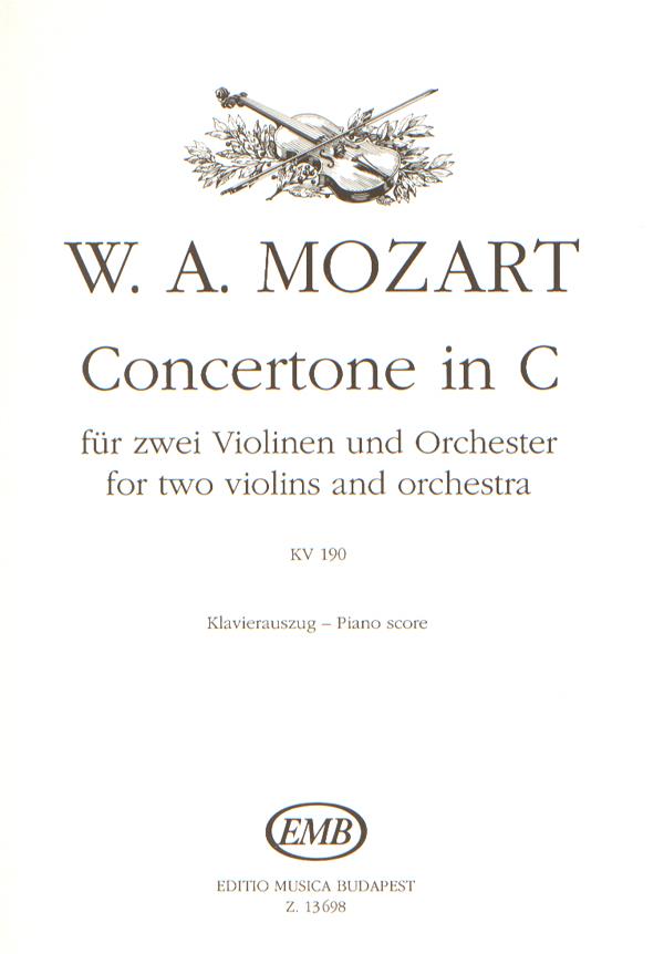 Concertone in C für zwei Violinen und Orchester : für zwei Violinen und Orchester