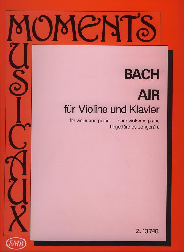 Air (BWV 1068-II) für Violine und Klavier : für Violine und Klavier
