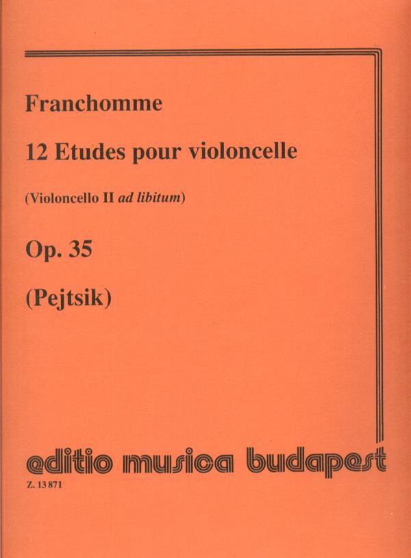 12 Etüden op. 35 (Violoncello II ad lib.) : (Violoncello II ad lib.)
