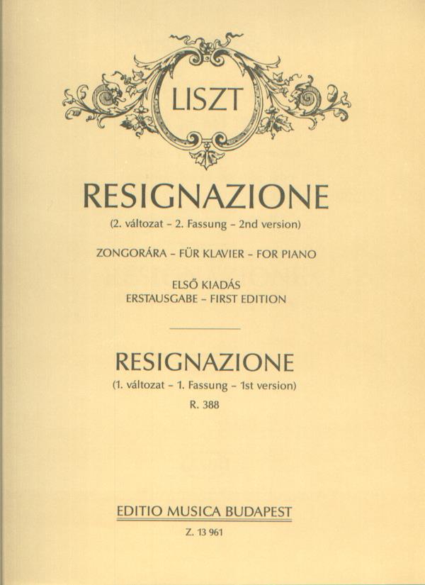 Resignazione 1. und 2. Fassungen : 1. und 2. Fassungen