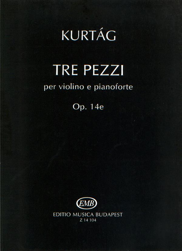 Tre pezzi op. 14e per violino e pianoforte : per violino e pianoforte