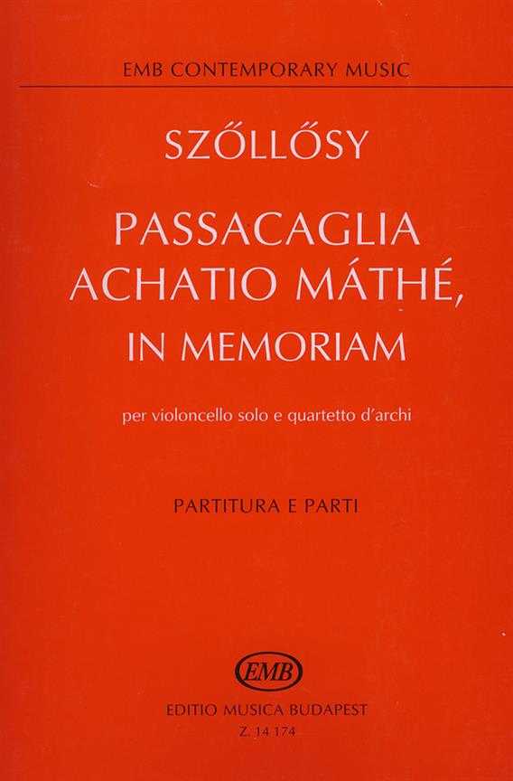 Passacaglia Achatio Mathe in memoriam : in memoriam