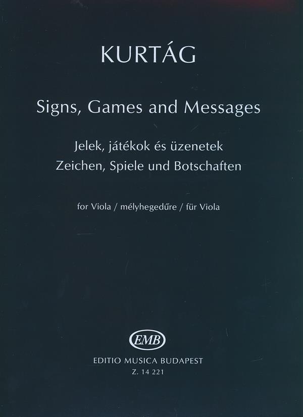 Zeichen, Spiele und Botschaften für Viola : Solo