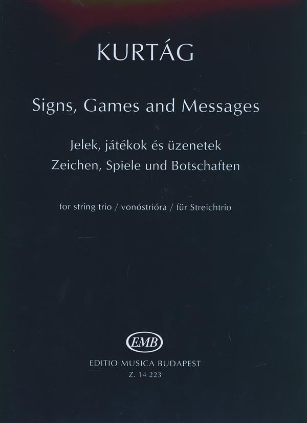 Zeichen, Spiele und Botschaften für Streichtrio : Spielpartitur