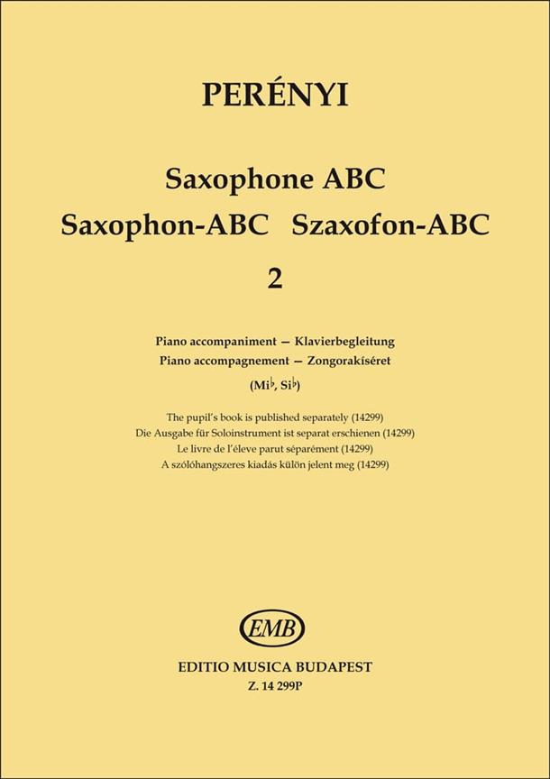 Saxophone ABC : Piano accompaniment (Mib, Sib)