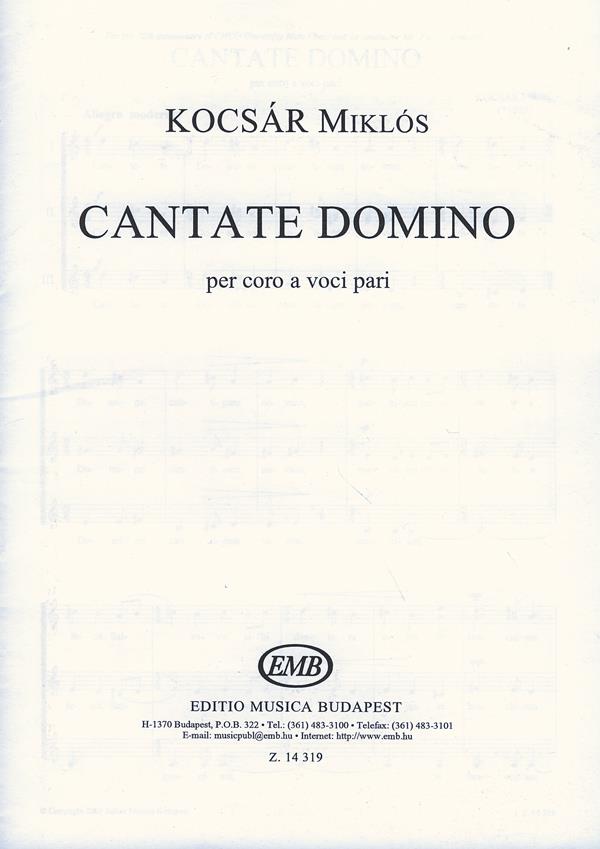 Cantate Domino per coro a voci pari