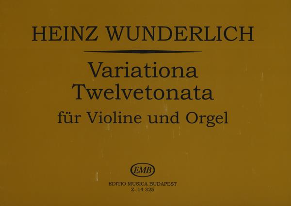 Variationa Twelvetonata für Violine und Orgel
