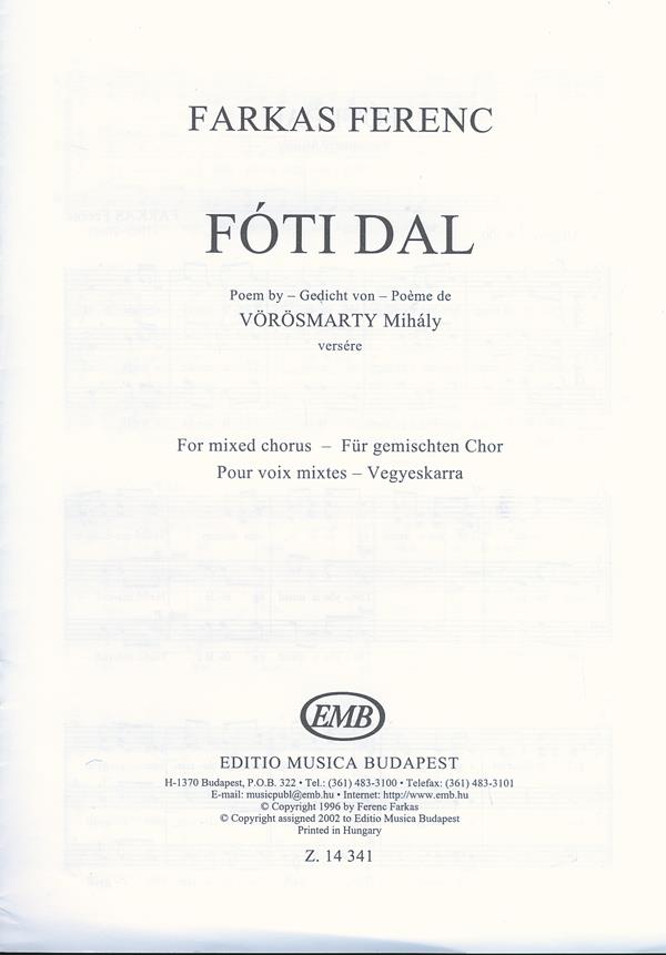 Fóti dal - für gemischten Chor