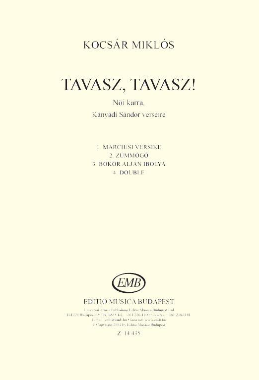 TAVASZ, TAVASZ!