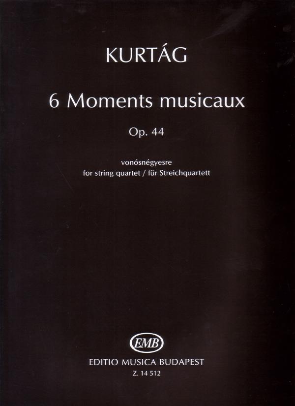 6 Moments Musicaux für Streichquartett op.44