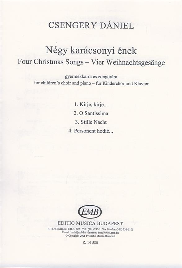 Vier Weihnachtsgesänge
