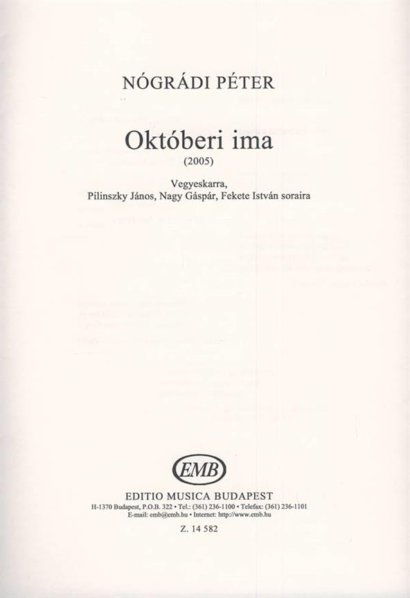 Októberi ima