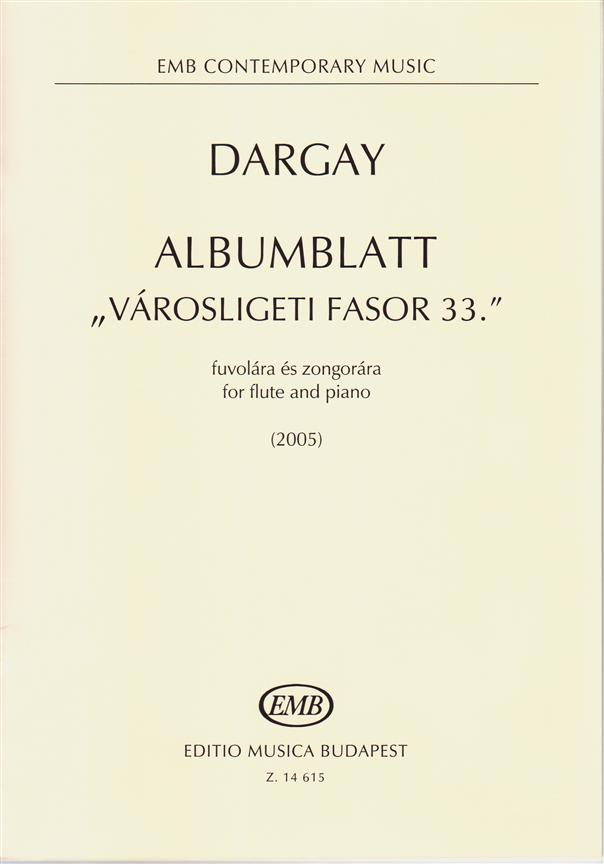 Albumblatt - öVarosligeti fasor 33.ö fuvolara es