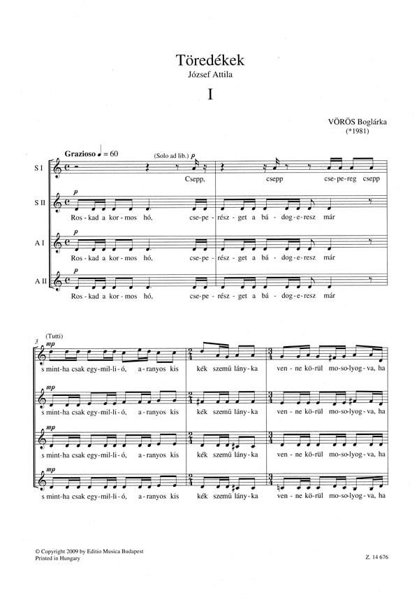 Fragments for Female Choir