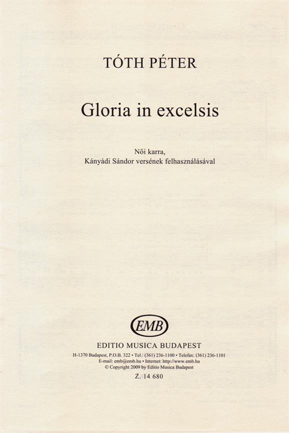 Gloria in excelsis