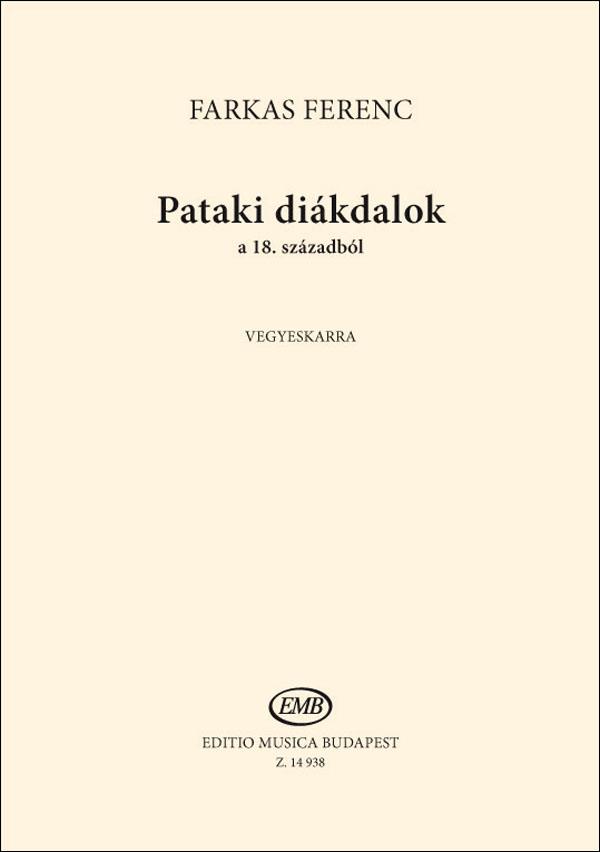 Pataki diákdalok a 18. századból