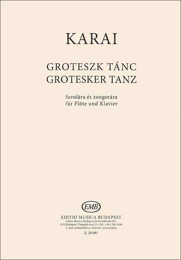 Groteszk tánc : fuvolára és zongorára