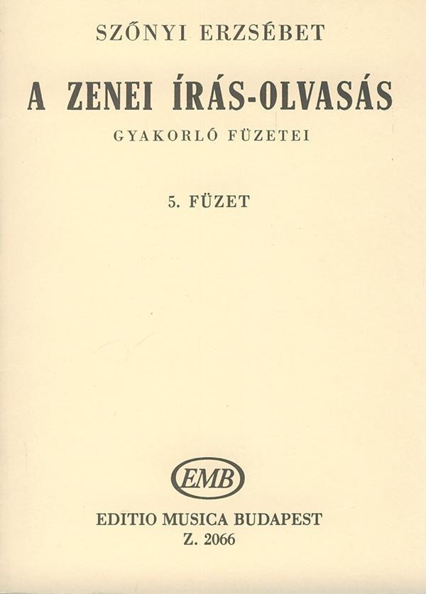 A zenei írás-olvasás gyakorló füzetei V5