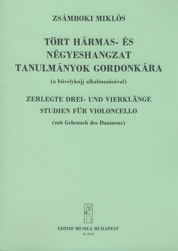 Zerlegte Drei- und Vierklänge Studien (mit Gebra : (mit Gebrauch des Daumens)