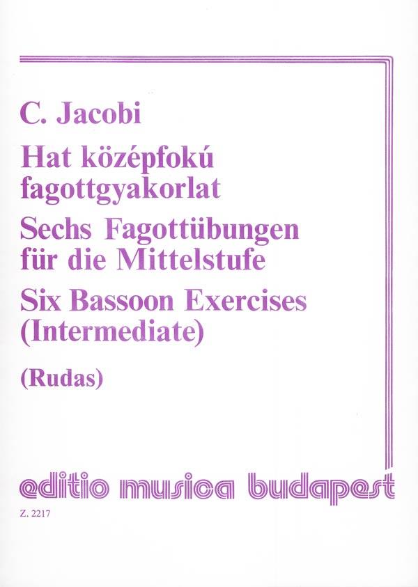 Sechs Fagottübungen für die Mittelstuufe