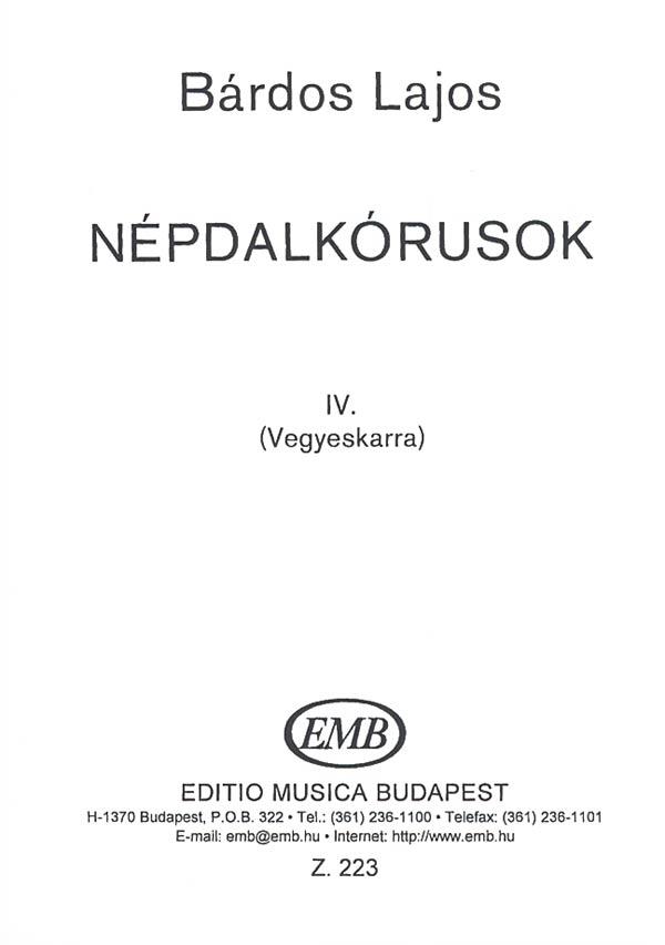 Folksong Choruses V4