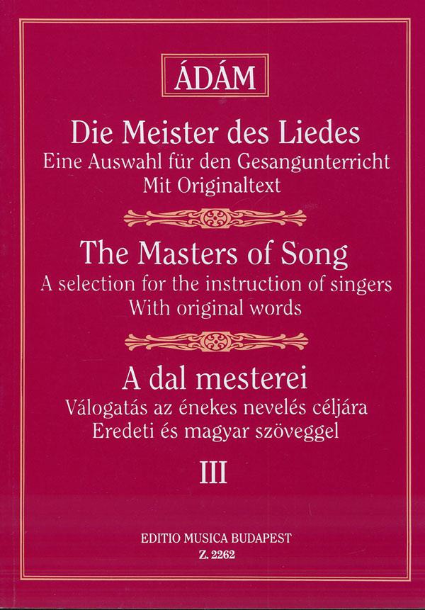 Die Meister des Liedes III Brahms,Cornelius,Franz : Brahms,Cornelius,Franz,Schumann,Grieg,Balakirew,Borodin,Dargomyschkij,Cui,Rimskij-Korsakow