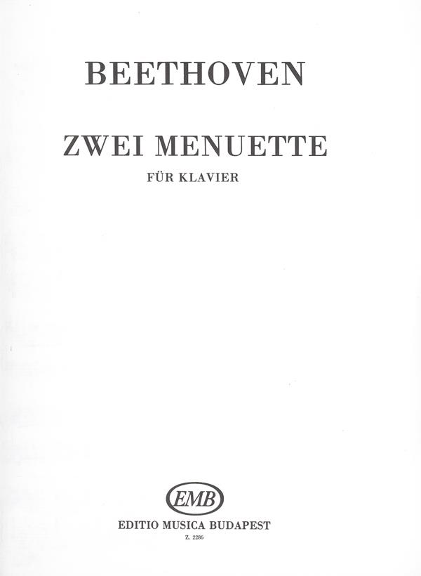 Zwei Menuette G-Dur, A-Dur : G-Dur, A-Dur