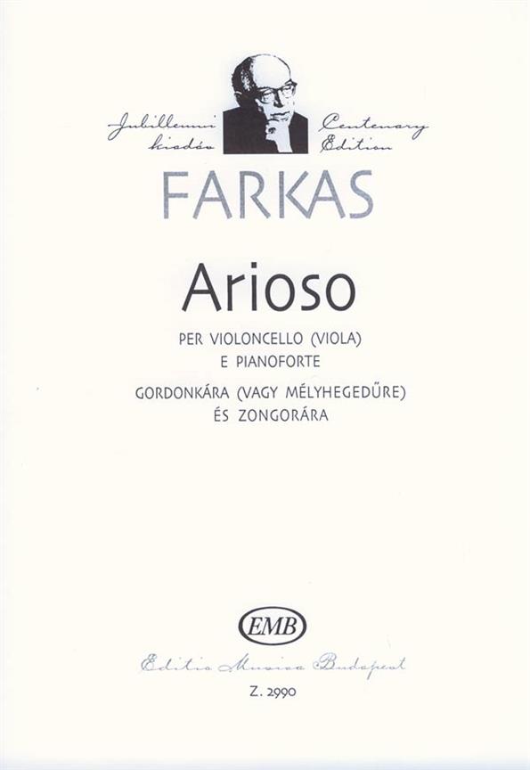 Arioso für Violoncello (Viola) und Klavier : für Violoncello (Viola) und Klavier