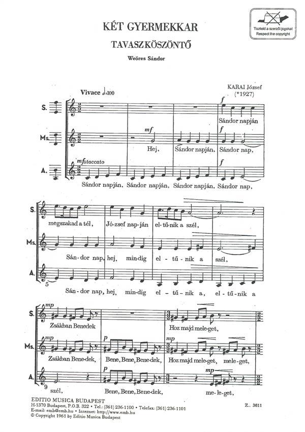 Two Children's Songs