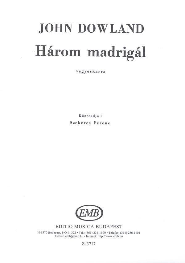 Three Madrigals