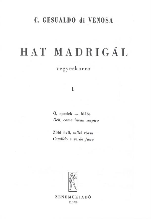 Six madrigals 1