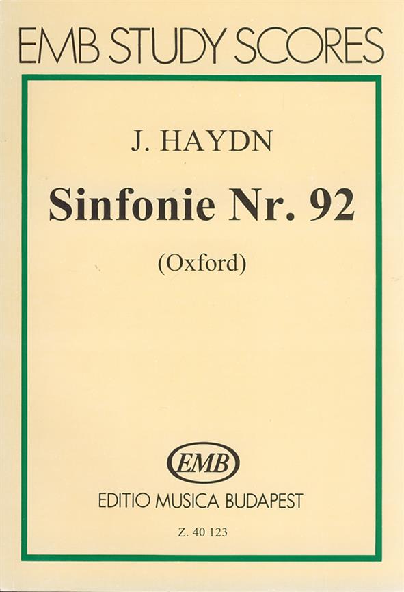 Sinfonie Nr 92 (G-Dur) Oxford : Oxford'