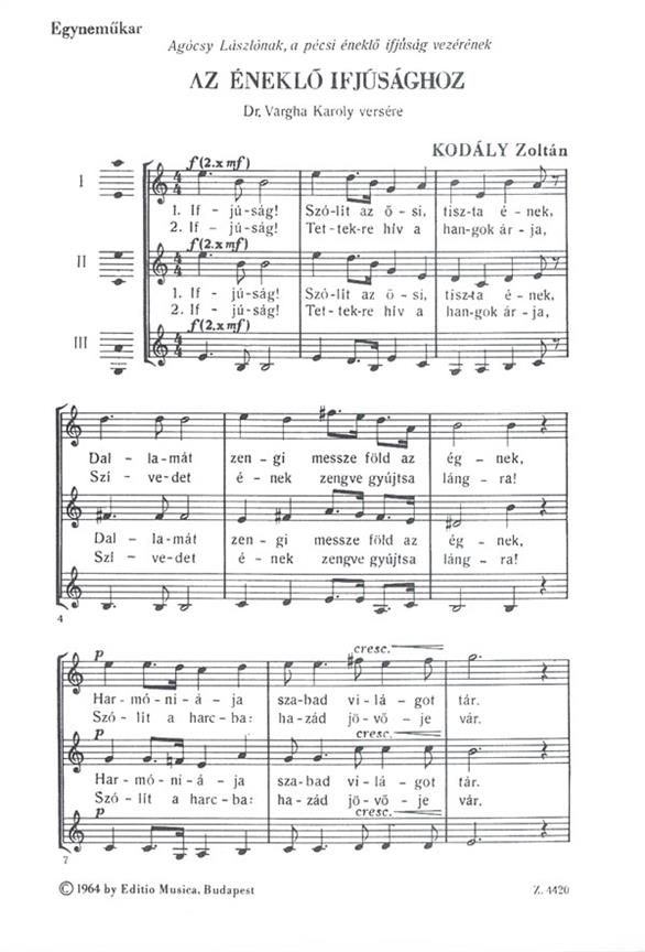 To the Singing Youth